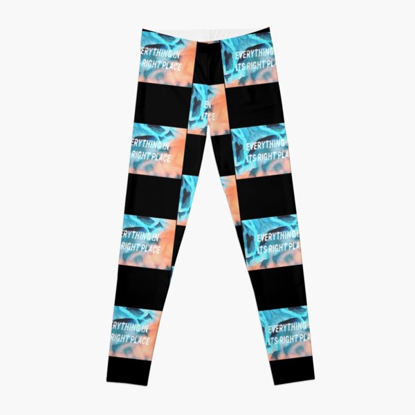 Radiohead Songtitle, Everything in its Right Place Essential  Leggings RB2006 product Offical radiohead Merch