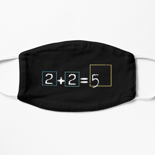 2+2=5, radiohead inspired Flat Mask RB2006 product Offical radiohead Merch